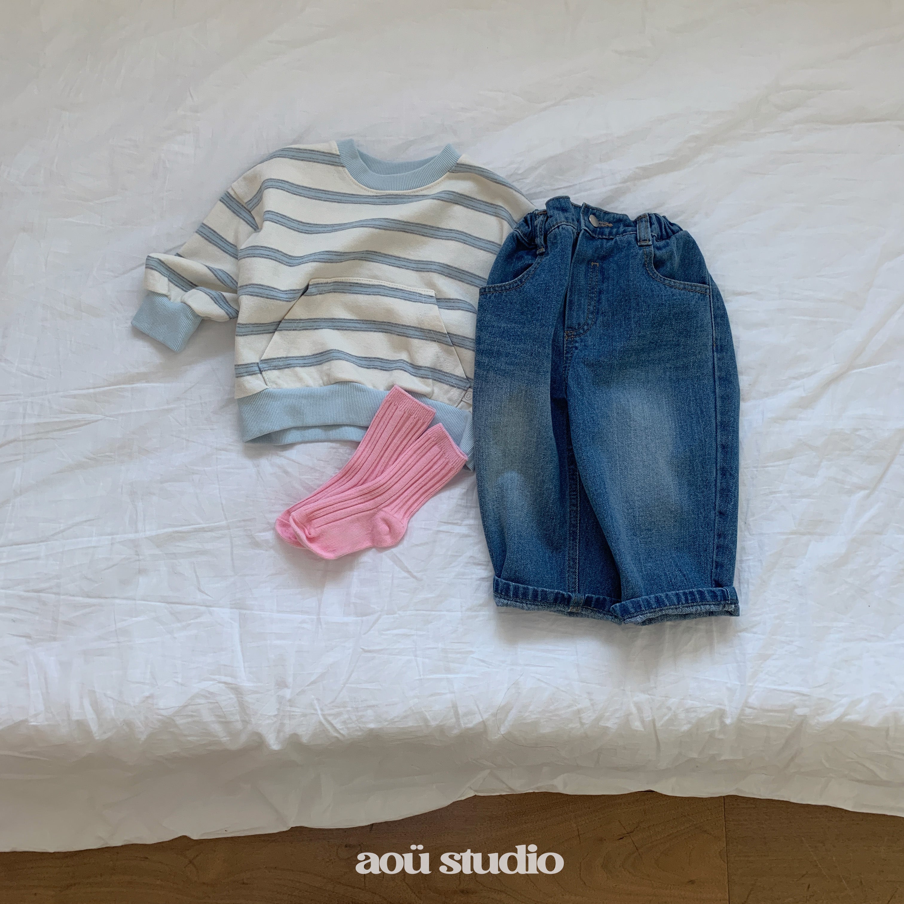 ［aou studio］Day stripe mtm