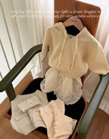［Aosta］Knit Cookie Hoodie