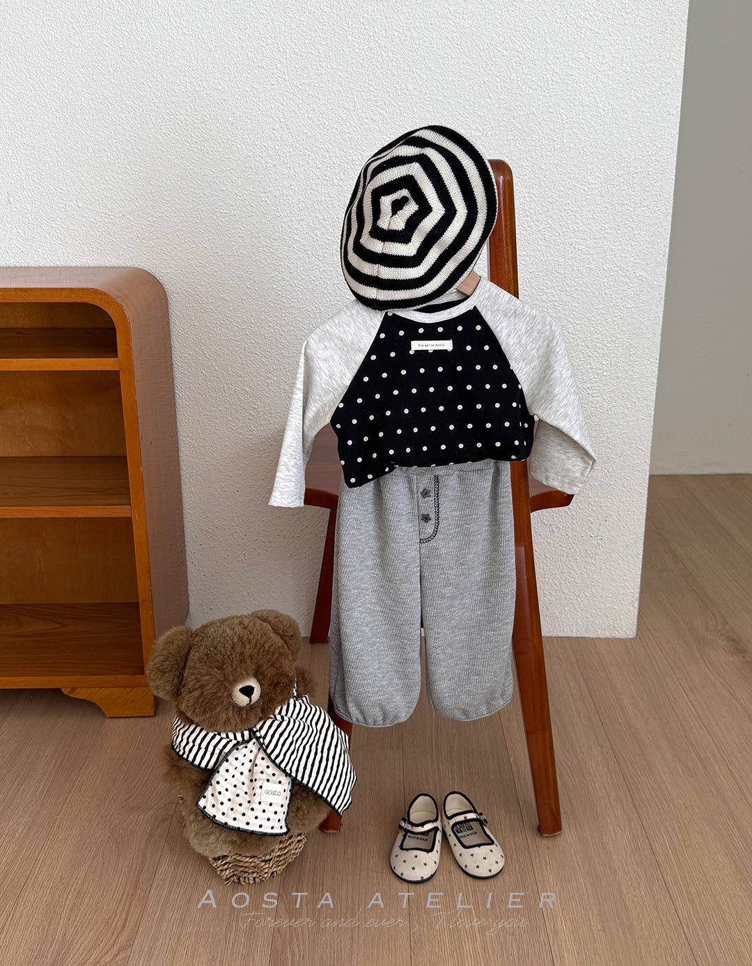 ［Aosta］Dot Raglan Tee