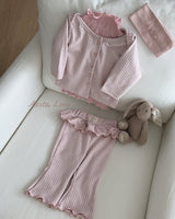 ［Aosta］Kiki Frill Check Pants