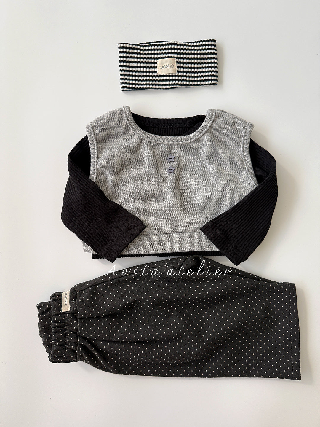 ［Aosta］Milk Dot Pants
