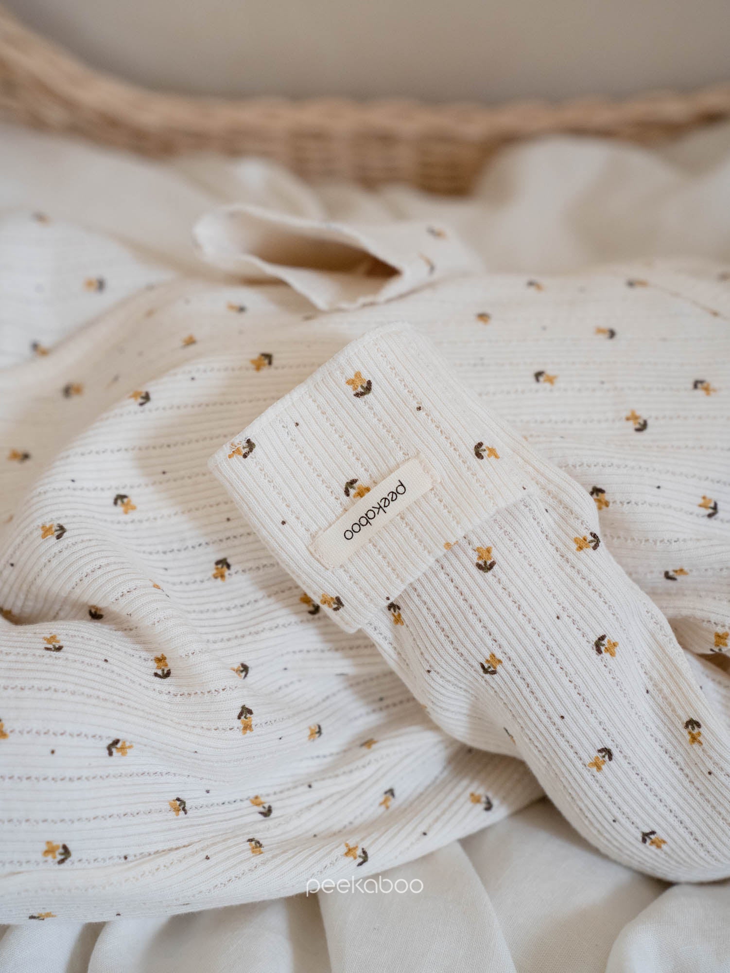 ［peekaboo］Moss newborn bodysuit set