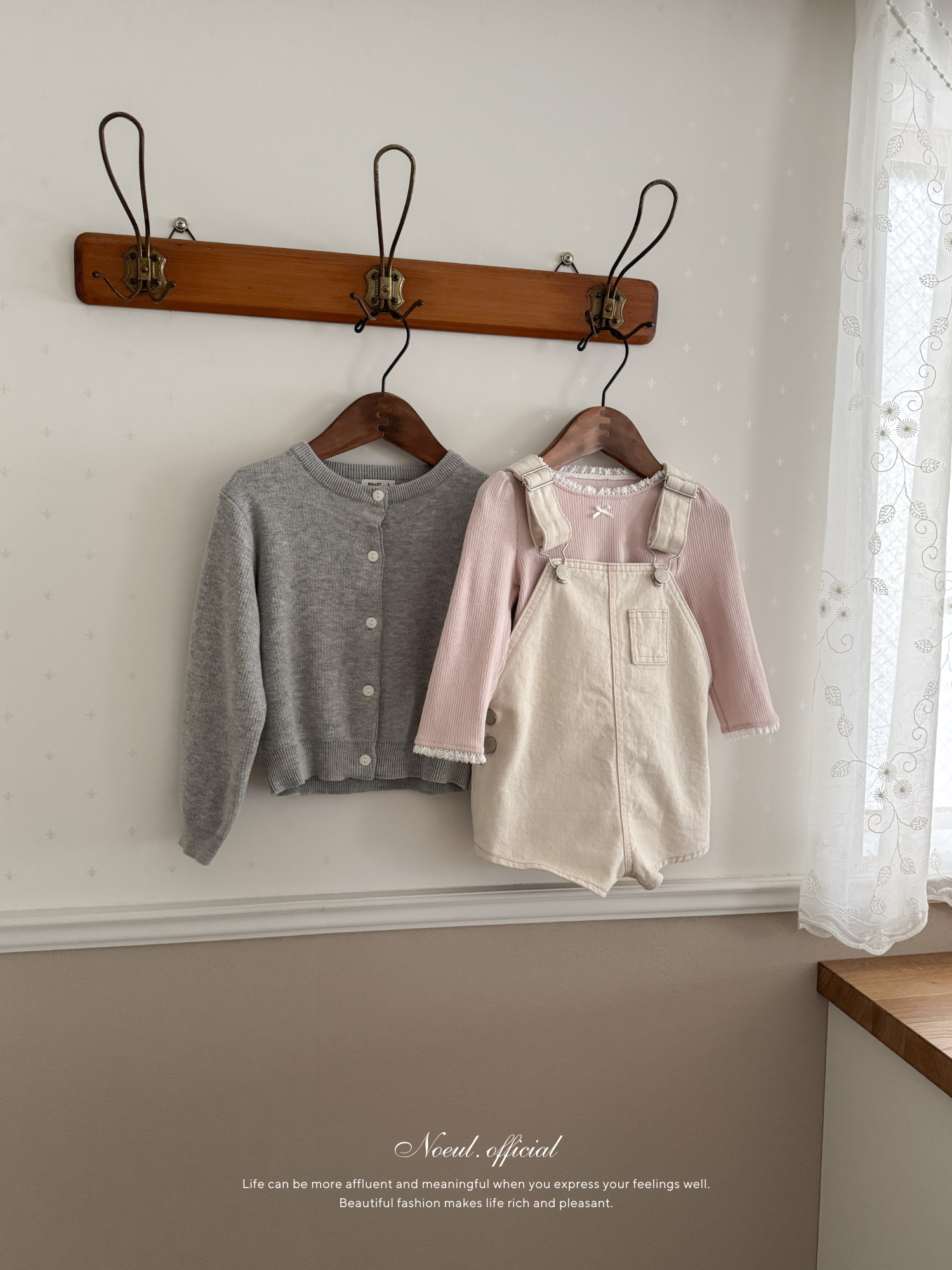 Cotton berry short overalls