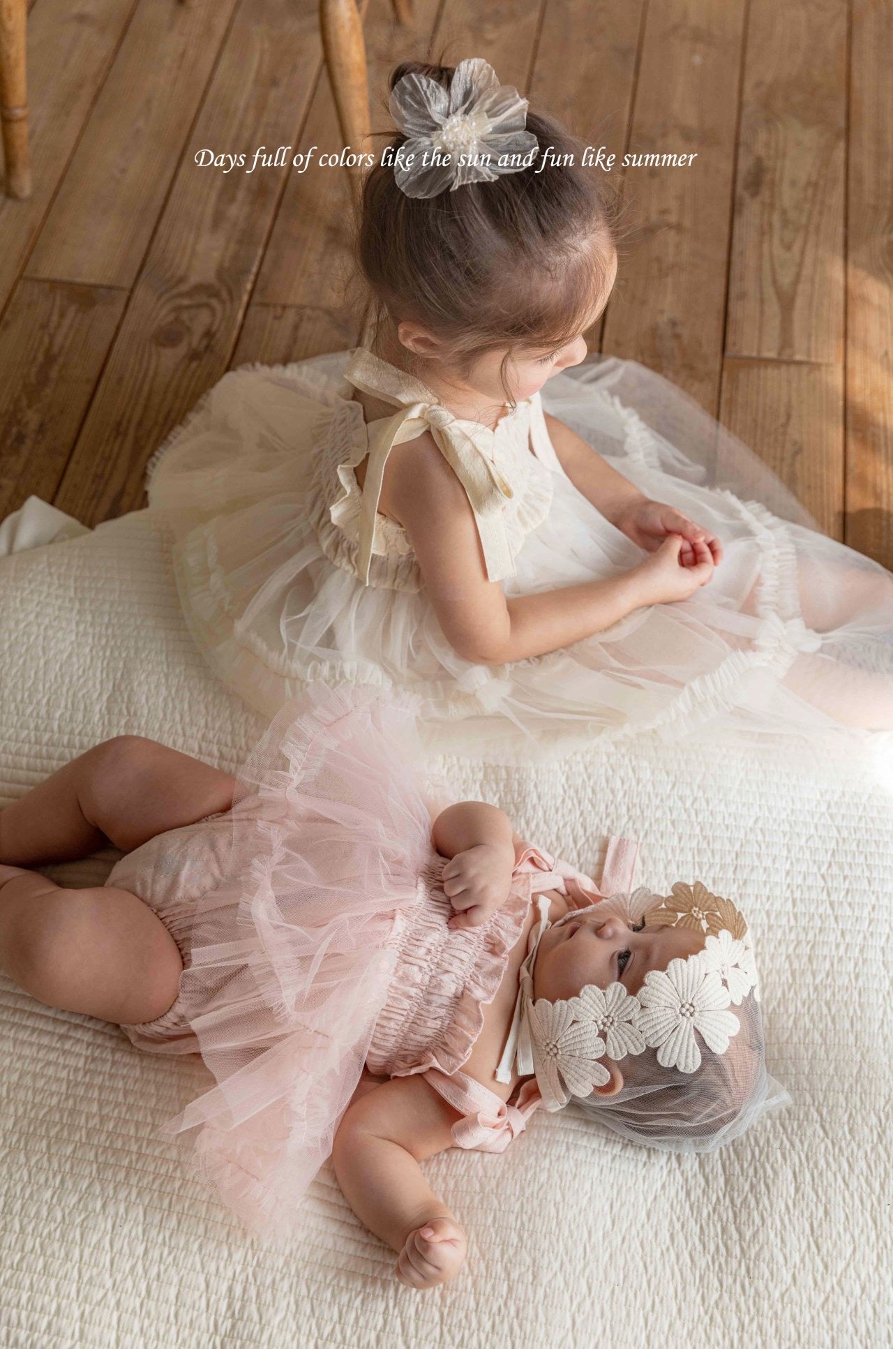 ［mkids］Chocolate lace bonnet