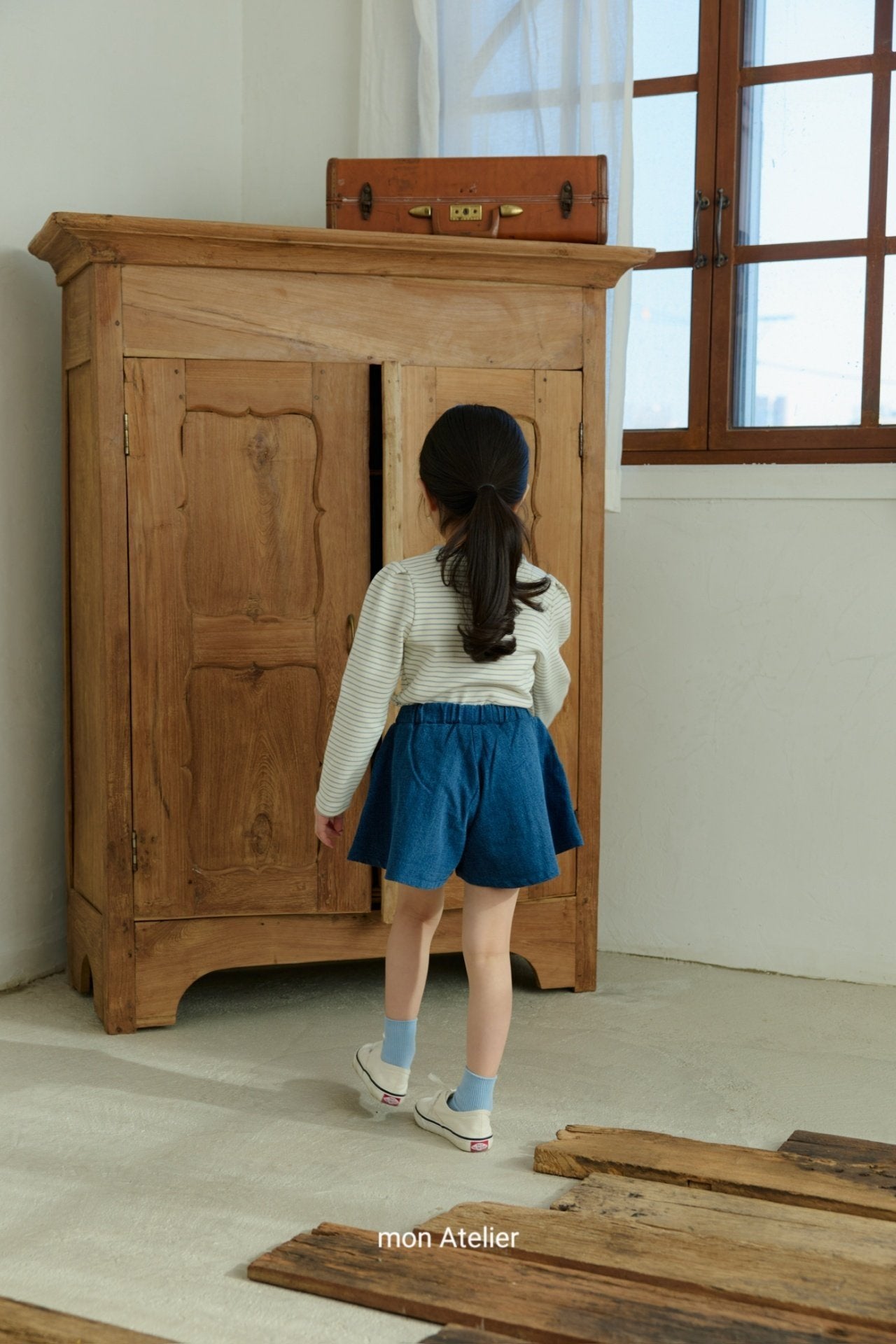 ［mon Atelier］Culotte denim pants