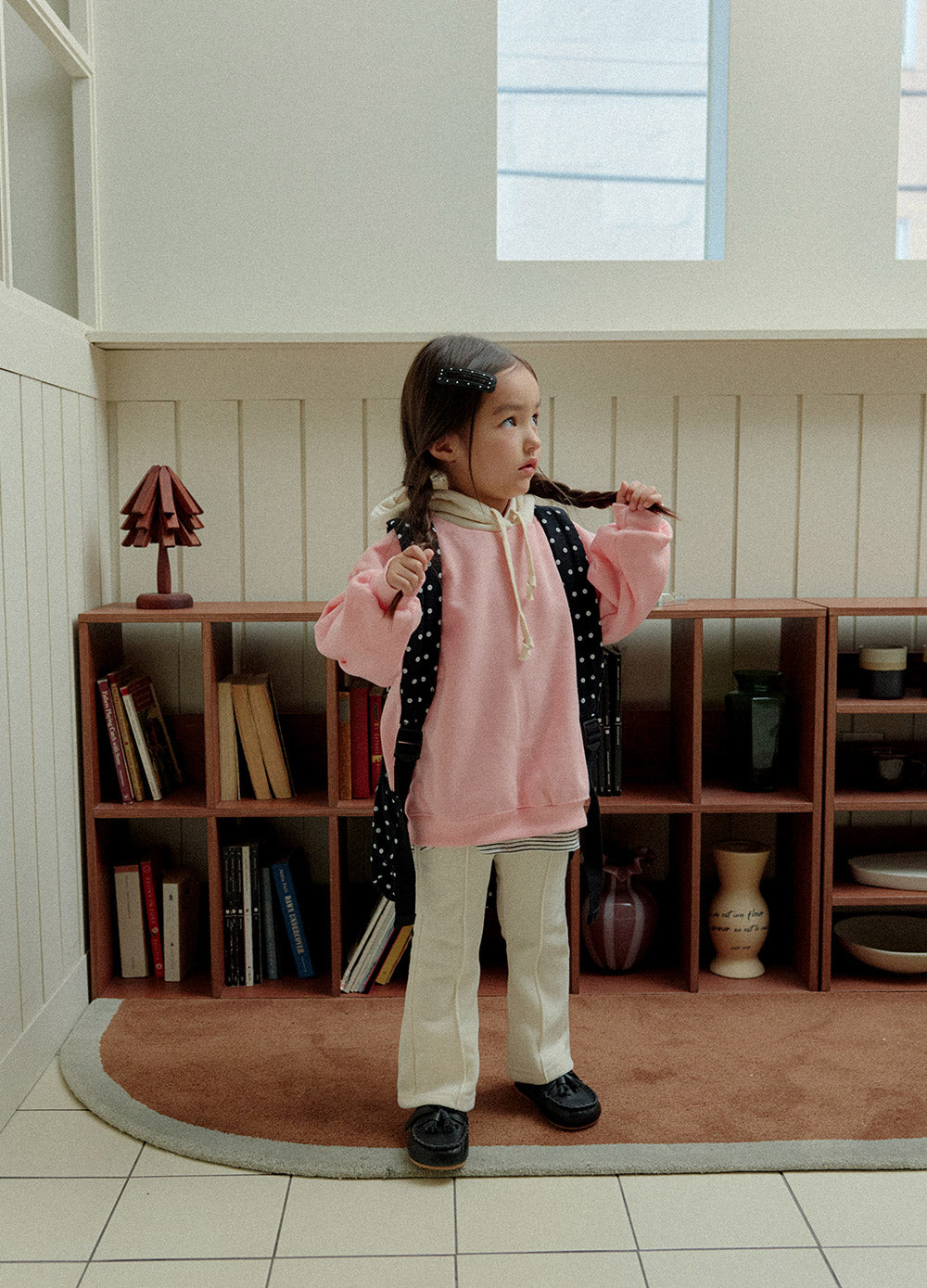 [whitesketchbook] Tuck warm flare pants