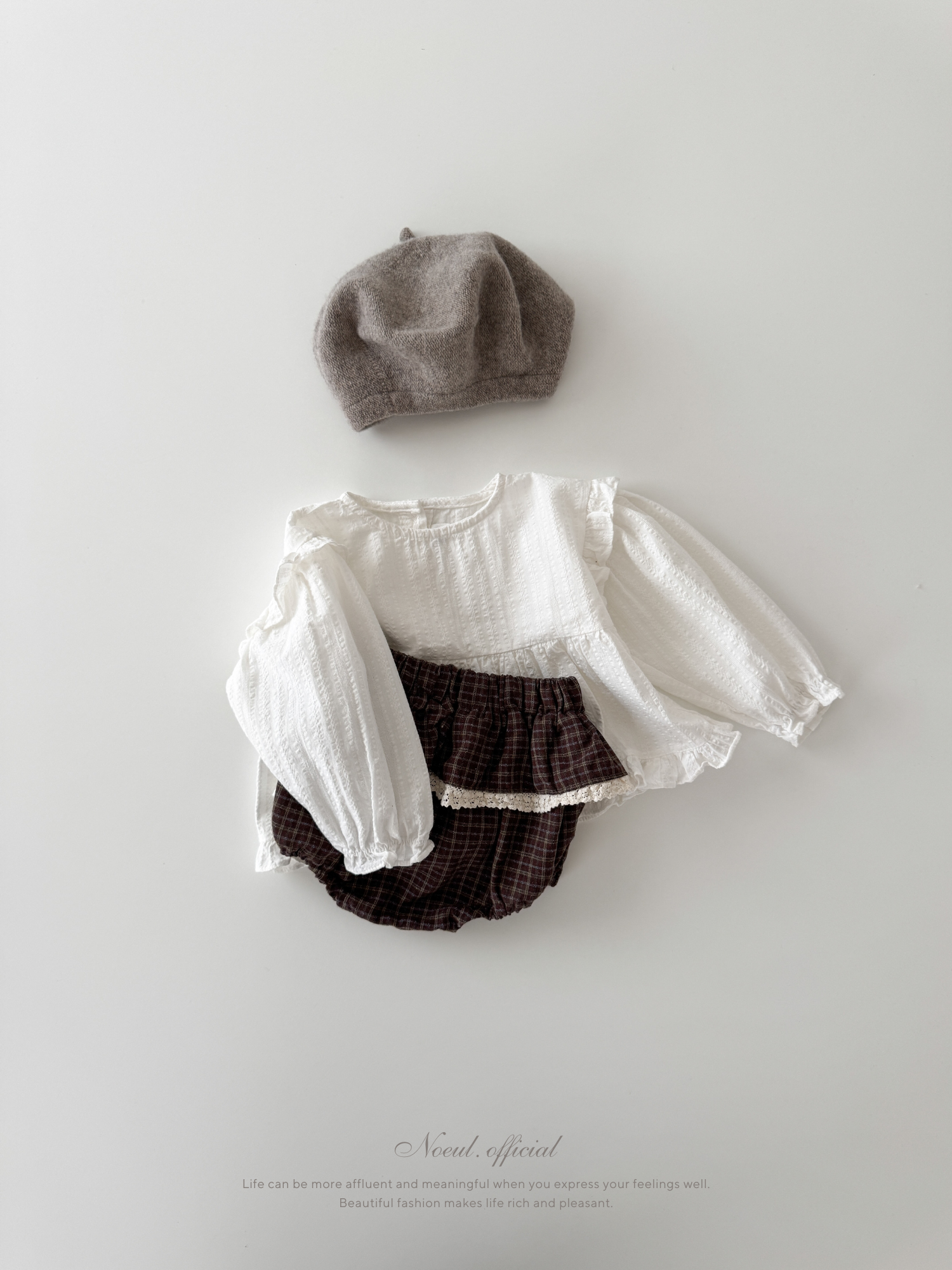 Check lace bloomer