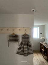 ［Anne shirley］Ange lace bustier (check)