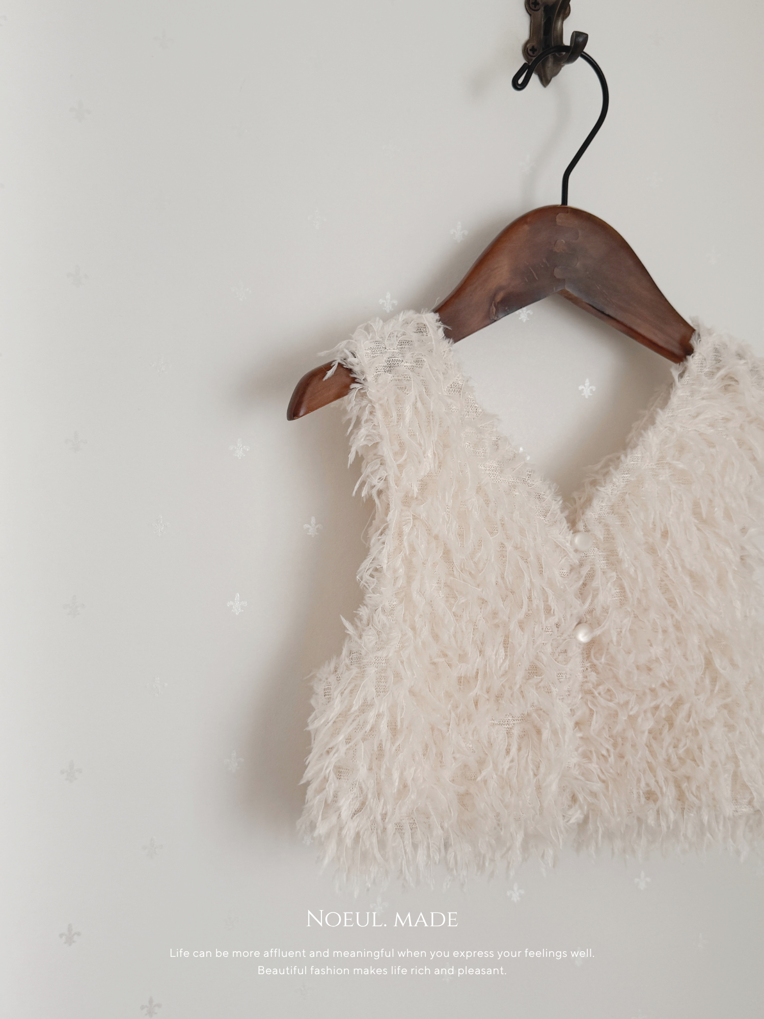 *Noeul.made* Chaton fluffy vest (baby & kids)