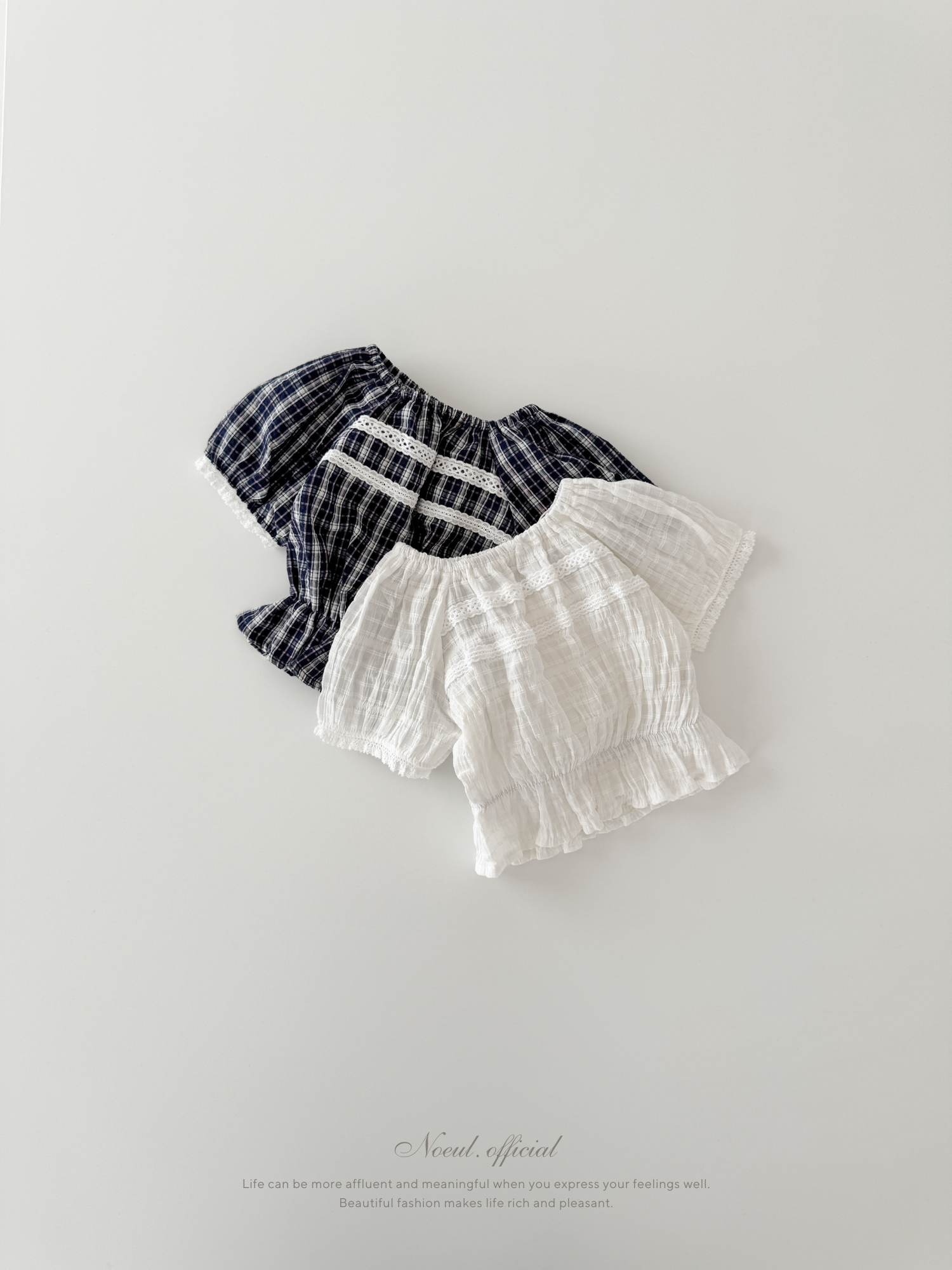 Vivi lace puff blouse