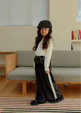 [whitesketchbook] Lace velvet pants