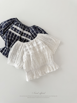 Vivi lace puff blouse