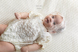 ［mkids］Chocolate lace bonnet