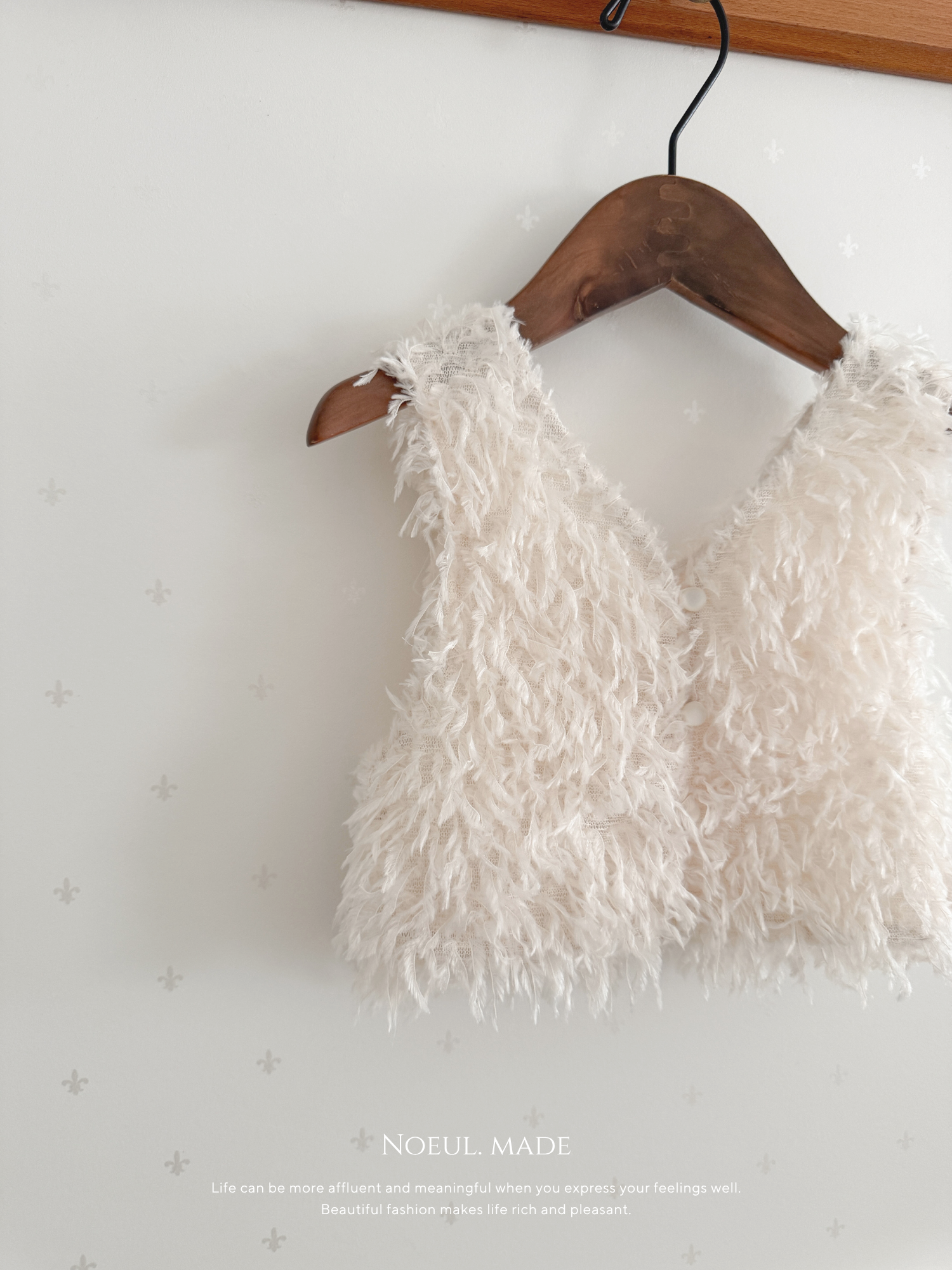 *Noeul.made* Chaton fluffy vest (baby & kids)