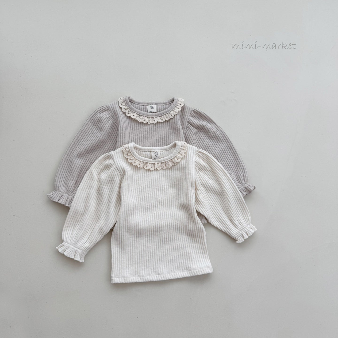 ［mimi market］Puff lace tops