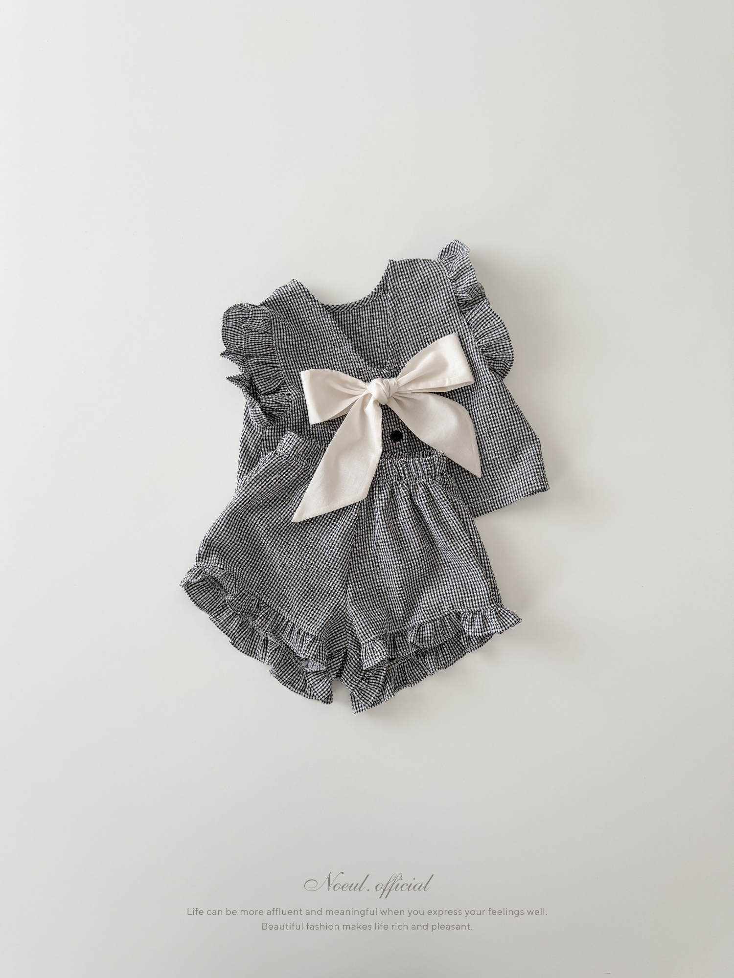 Romantic ribbon frill set