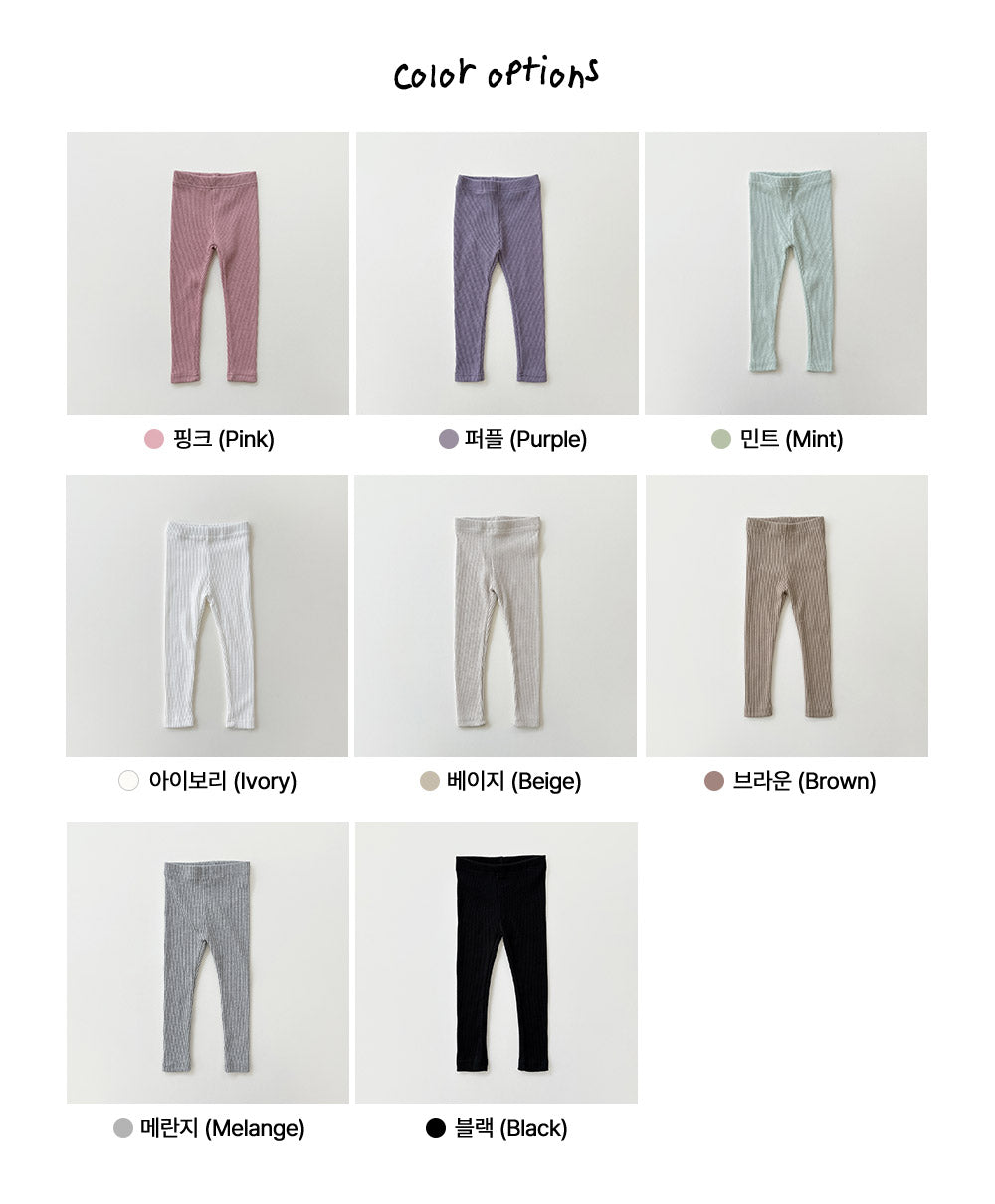 [whitesketchbook] Rib leggings