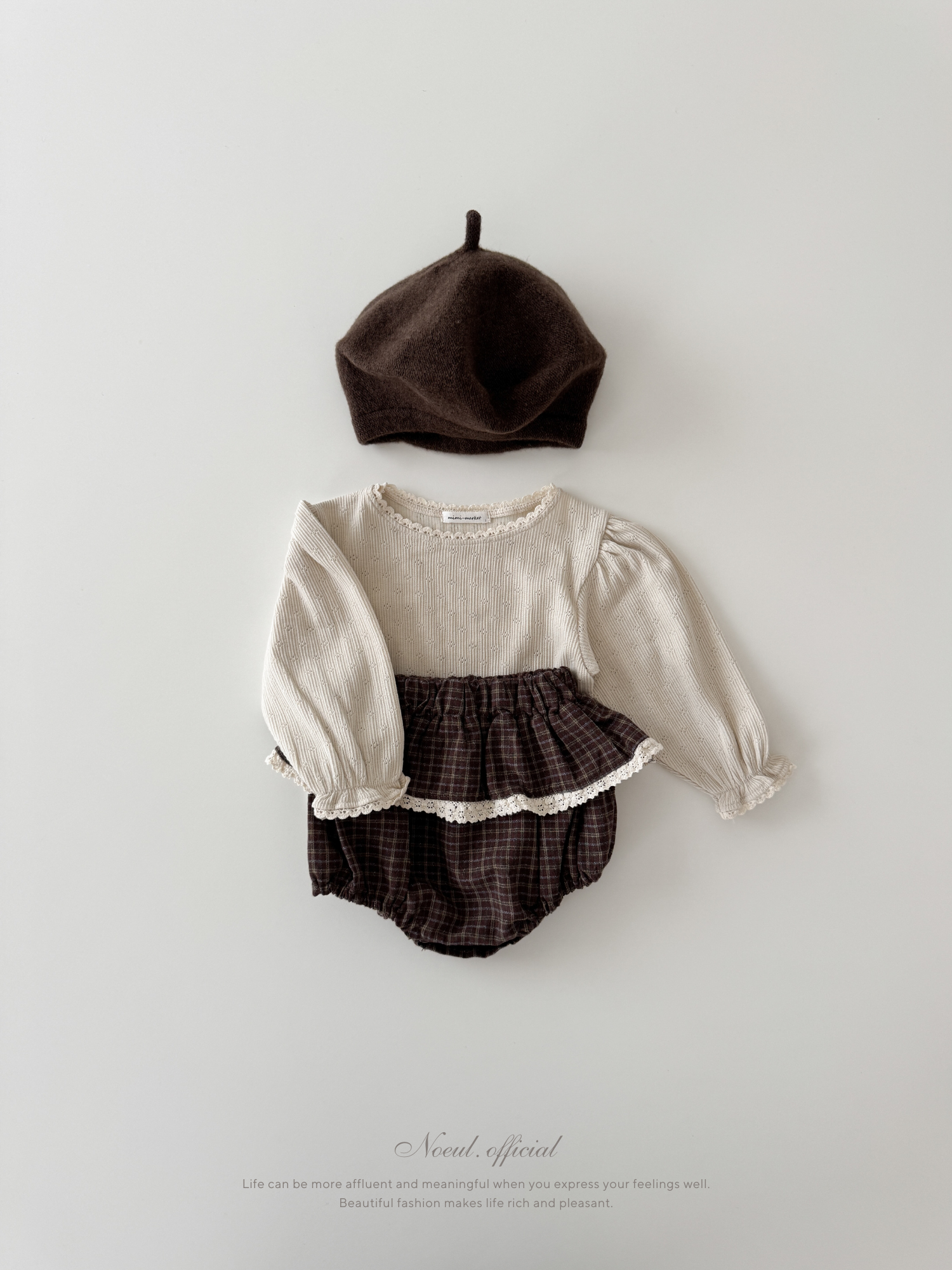 Check lace bloomer