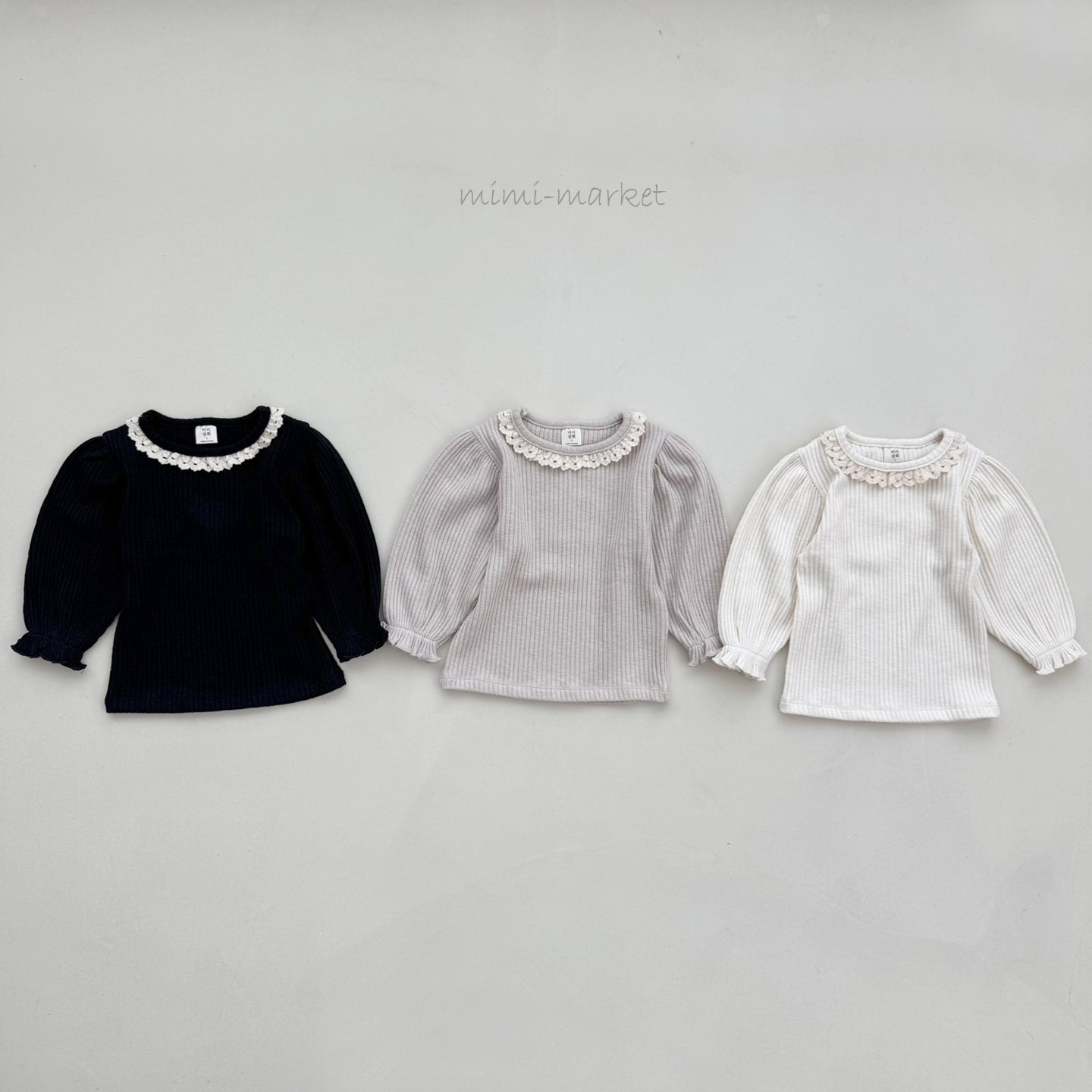 ［mimi market］Puff lace tops