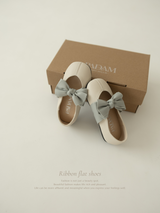 Ribbon flat shoes - Frozen yogurt -