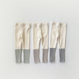 [whitesketchbook] Rib coloration leggings