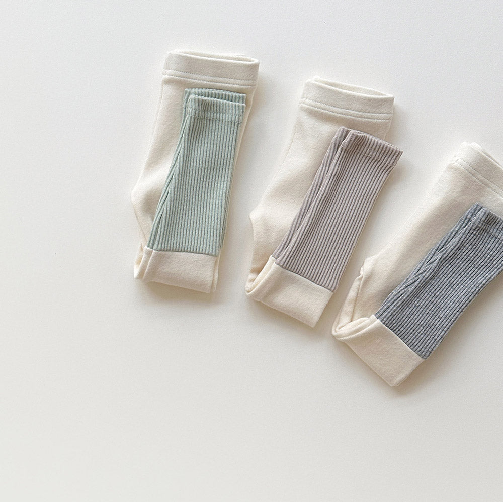 [whitesketchbook] Rib coloration leggings