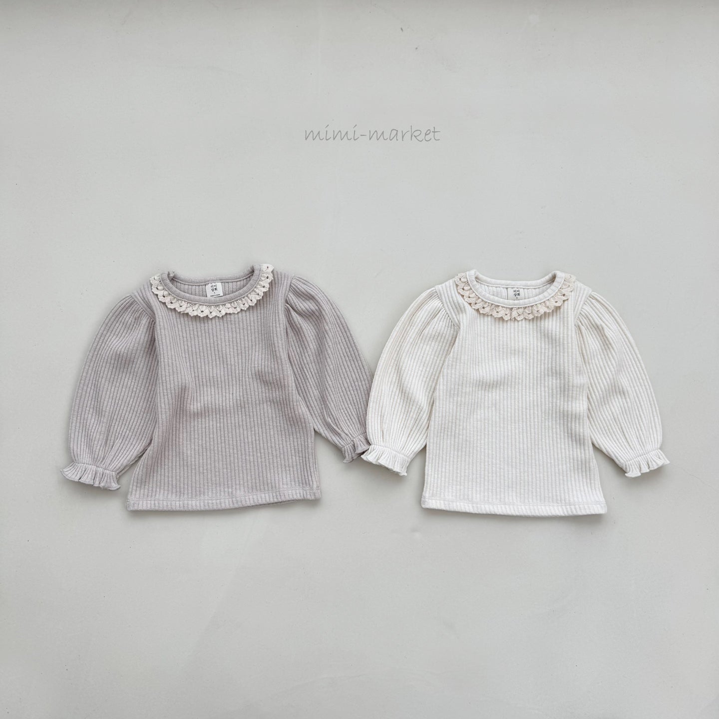 ［mimi market］Puff lace tops