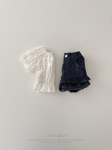 Vivi lace puff blouse