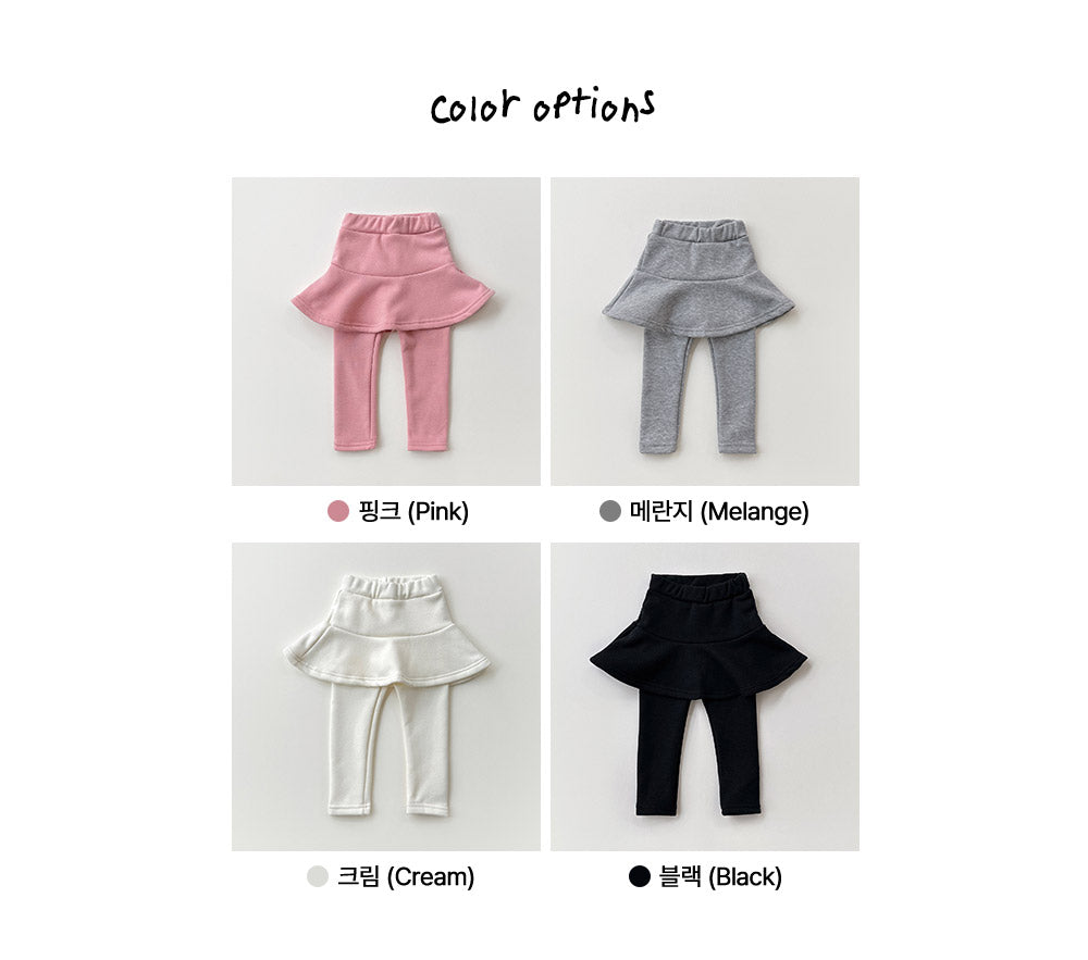[whitesketchbook] Mink skirt leggings