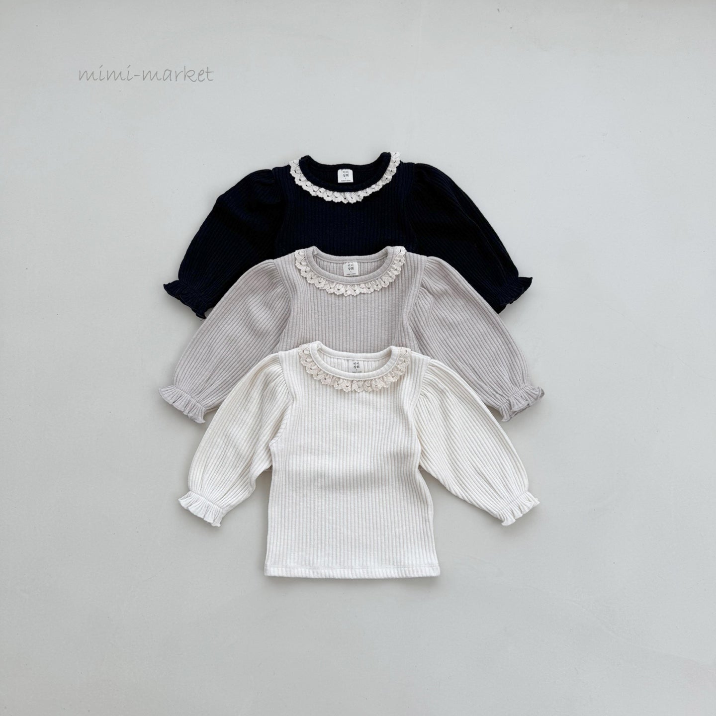 ［mimi market］Puff lace tops