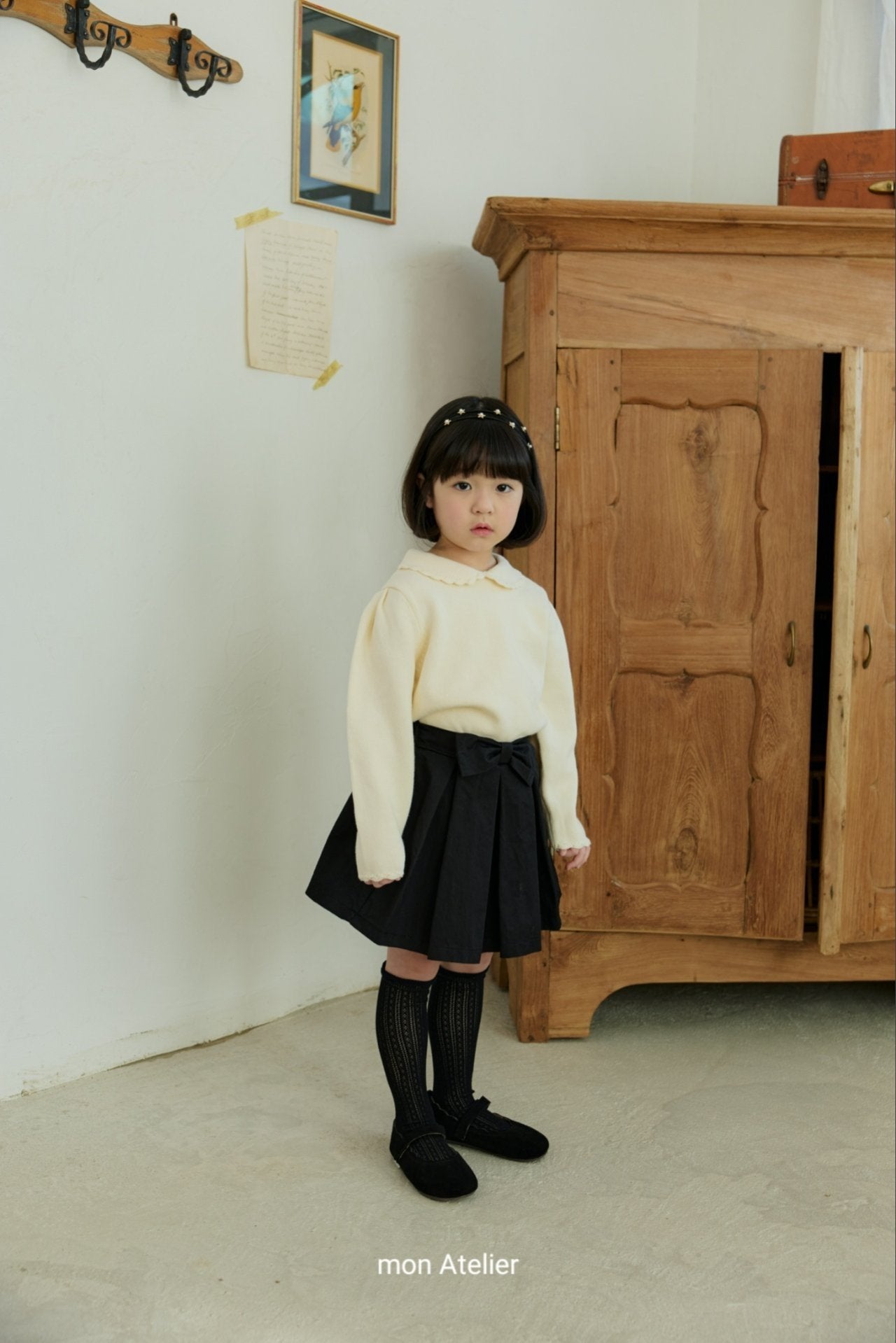 ［mon Atelier］Ribbon skirt