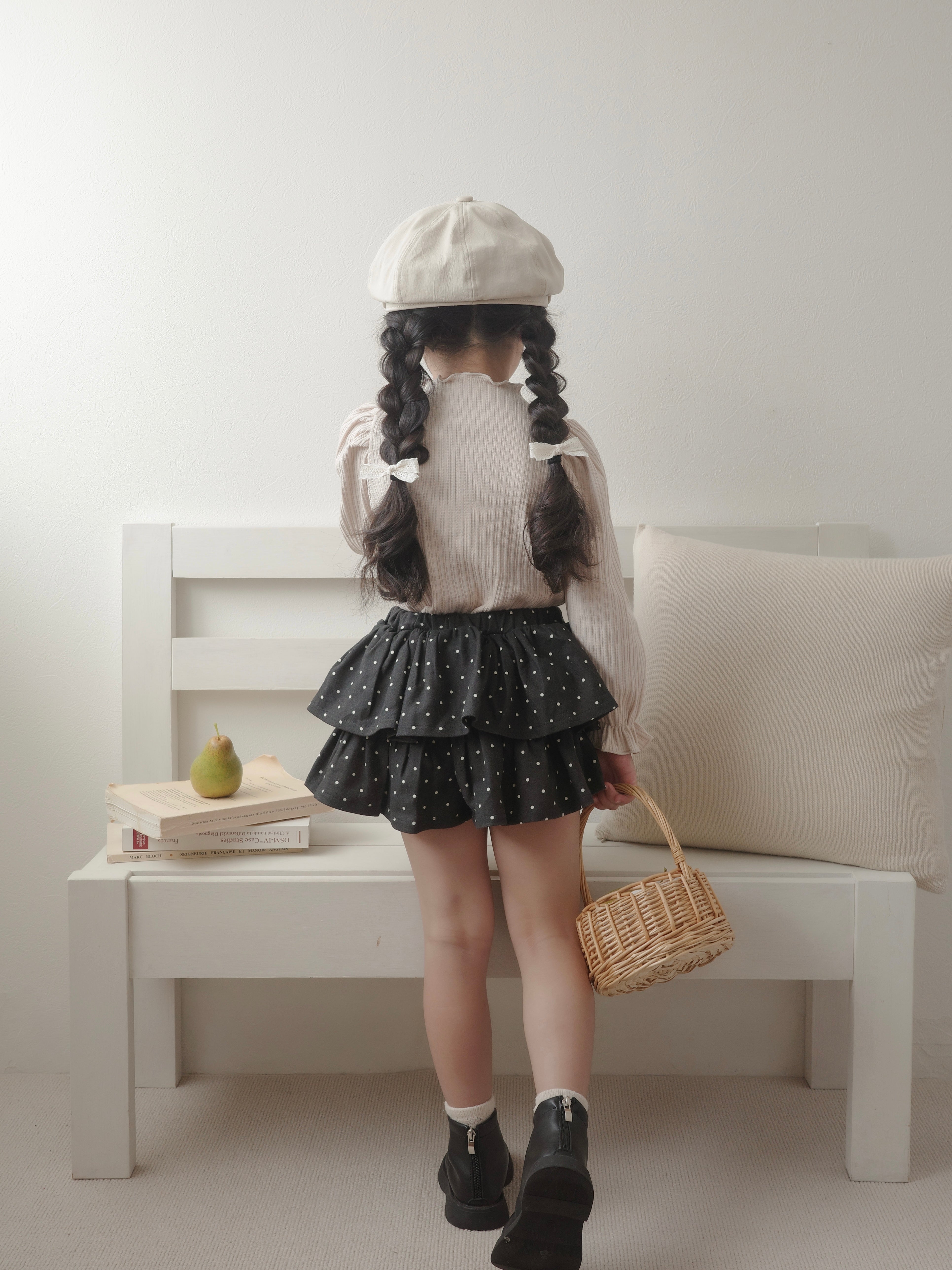 Mellow rib puff tops