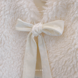 ［mkids］Ribbon fur vest