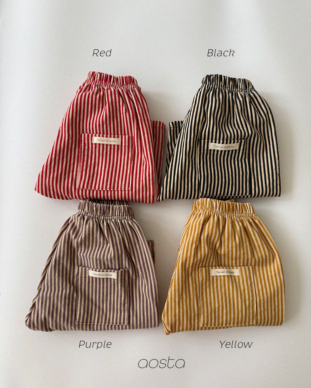 ［Aosta］Louis Stripe Pants