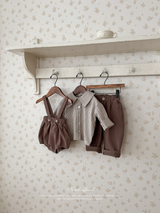 Stripe collar blouse (kids)