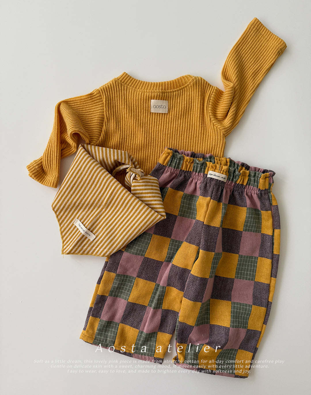［Aosta］Patchwork Pants