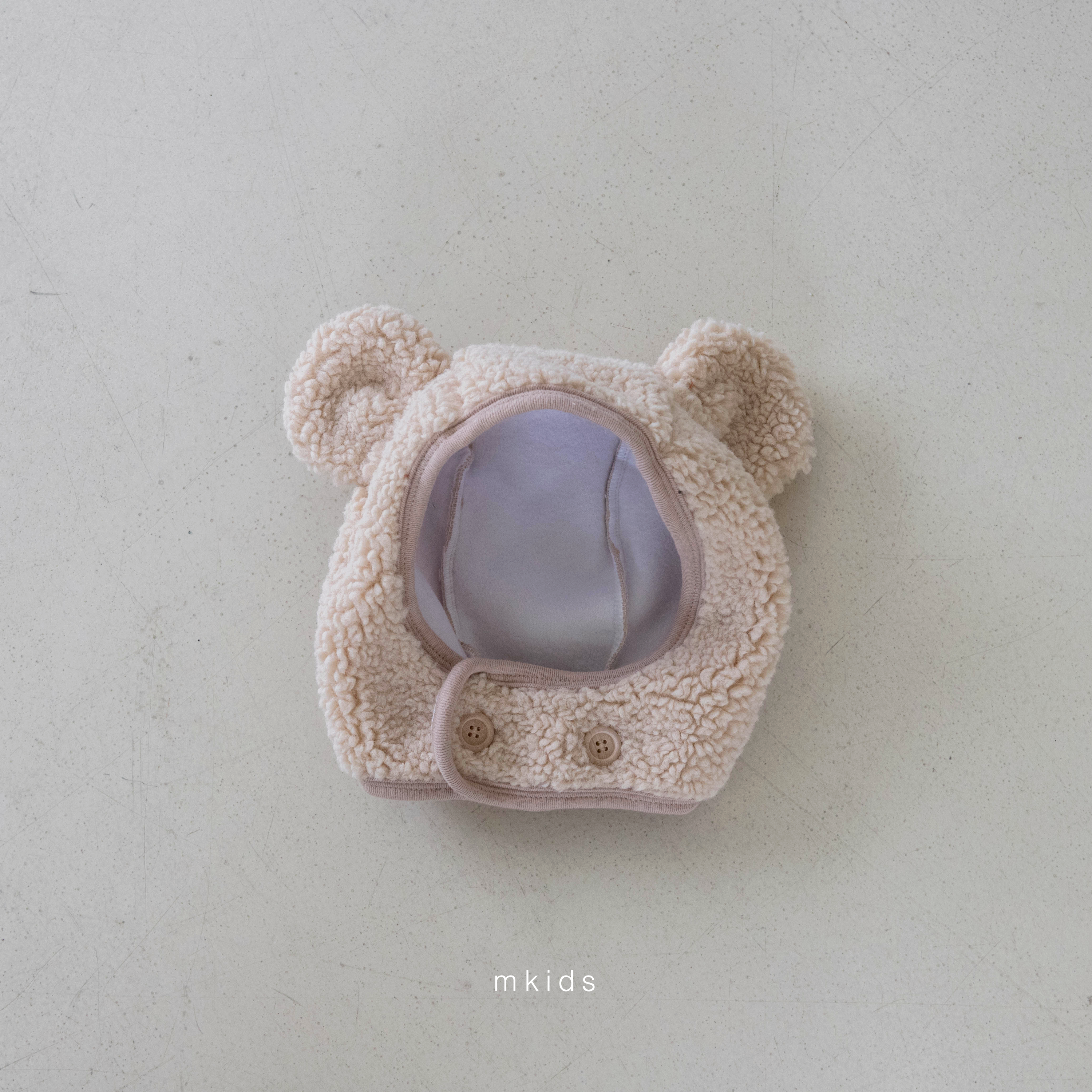 ［mkids］Bear boa hat