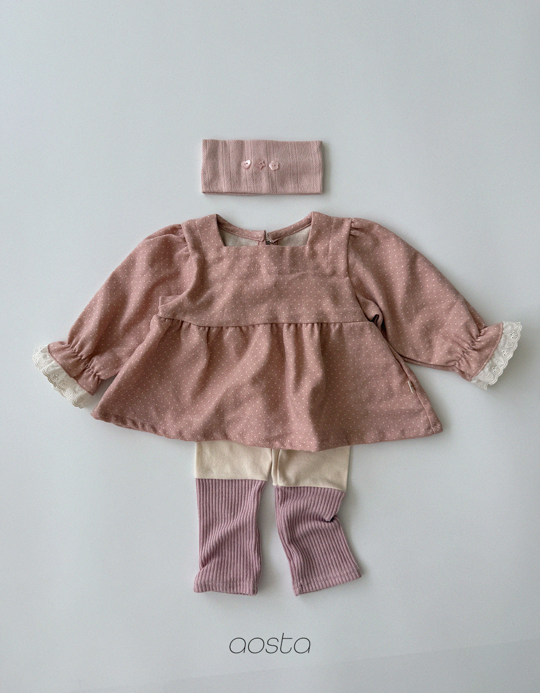 ［Aosta］Milk Dot Blouse