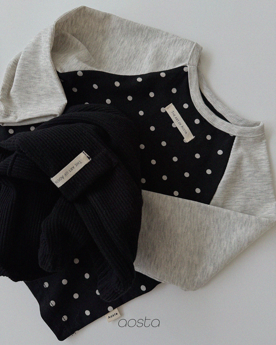 ［Aosta］Dot Raglan Tee