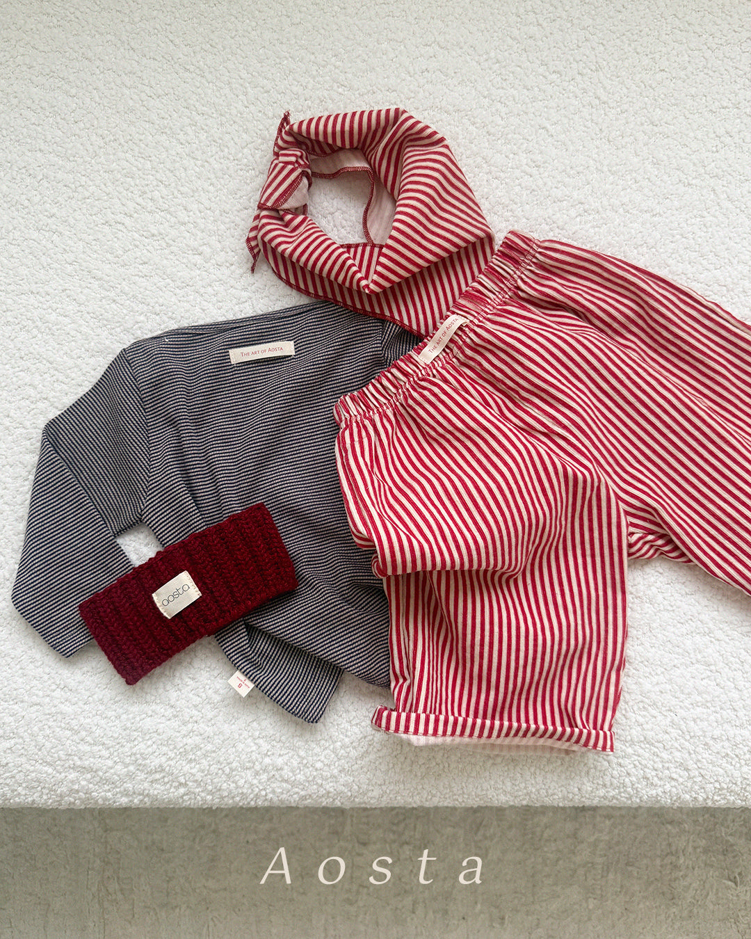 ［Aosta］Boat Neck Tee