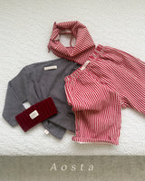 ［Aosta］Boat Neck Tee