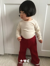［Lala land］Tulip rib pants