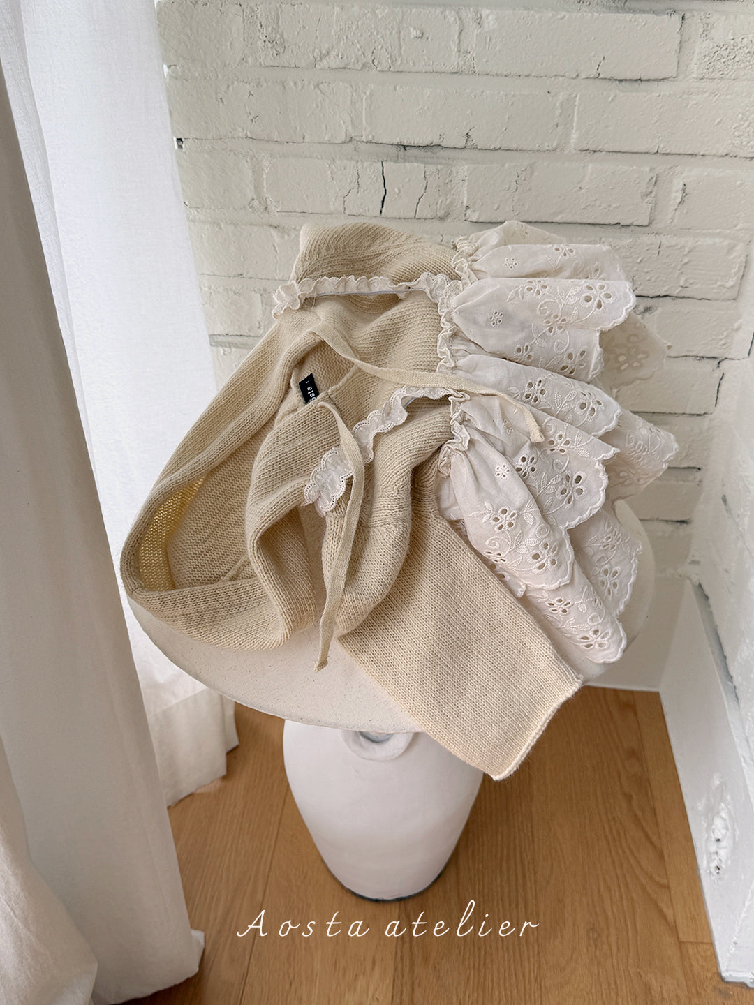 ［Aosta］Knit Cookie Hoodie