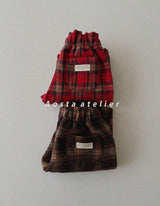［Aosta］Check pants