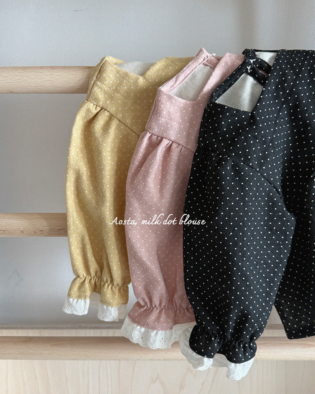 ［Aosta］Milk Dot Blouse