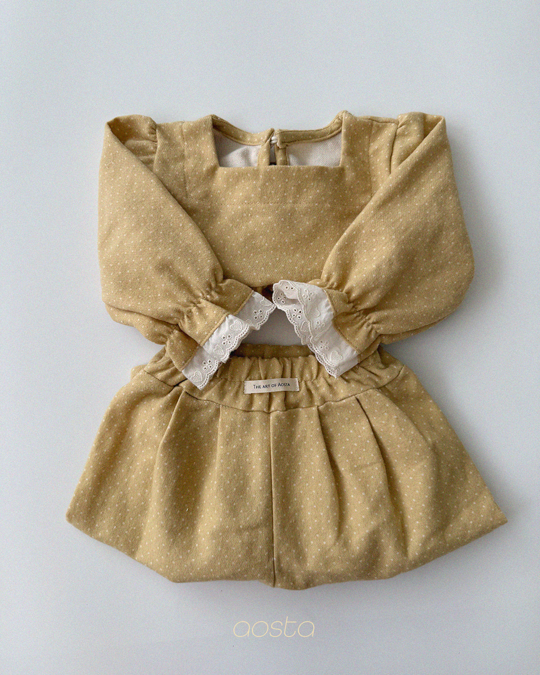 ［Aosta］Milk Dot Blouse