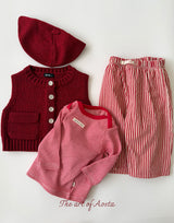 ［Aosta］Knit Cookie Vest