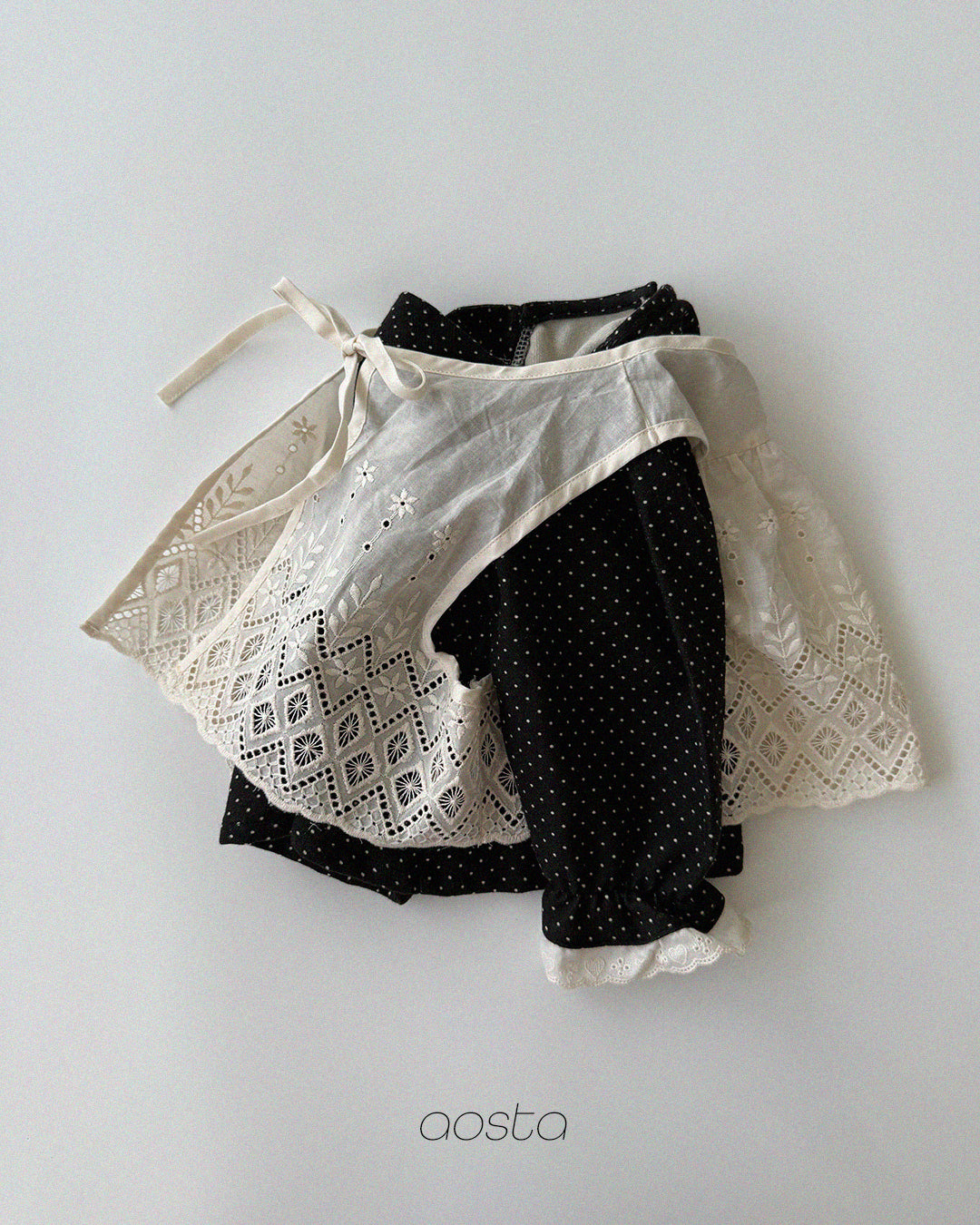 ［Aosta］Milk Dot Blouse