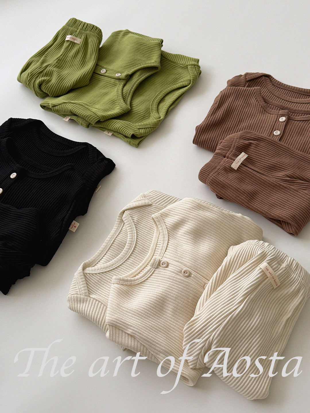 ［Aosta］Butter Button Tee
