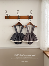 Odd check bloomer skirt